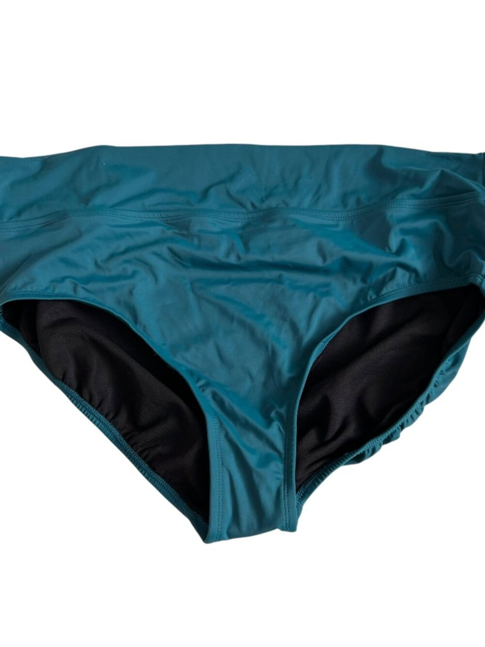 Maurices bikini bottoms blue green swimsuit XXL 2XL swim high waisted